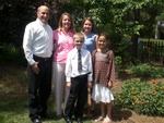 Wesley, Carole, godson Christopher, Heather, Shelby at his First Communion