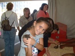 There are plenty of animals to pet at the fair