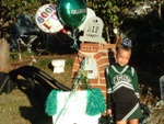 (real) Cheerleader Emily in Atlanta during Halloween